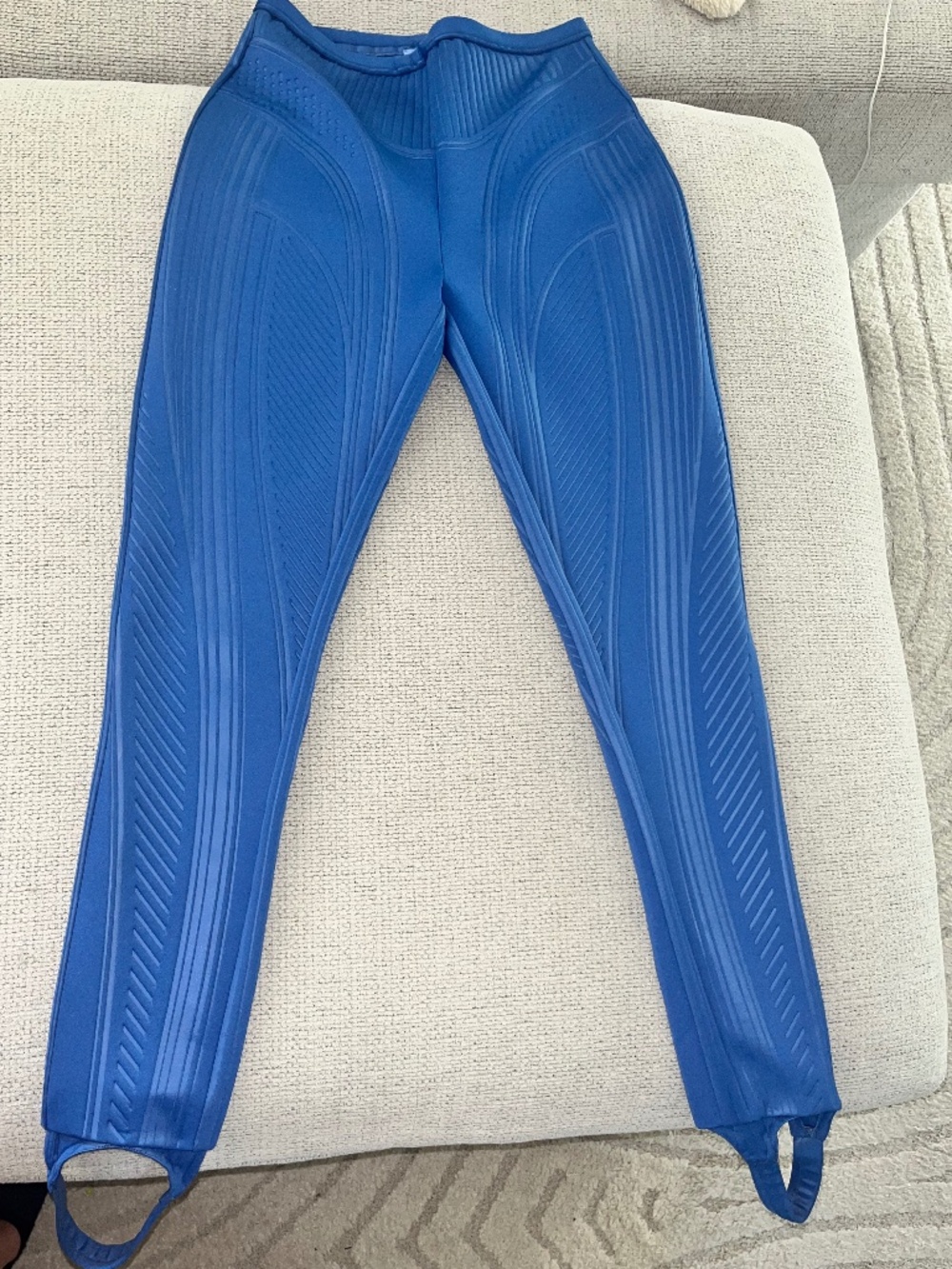 Mugler Scuba Embossed Leggings